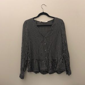 ZARA Trafaluo Collection - B&W Blouse